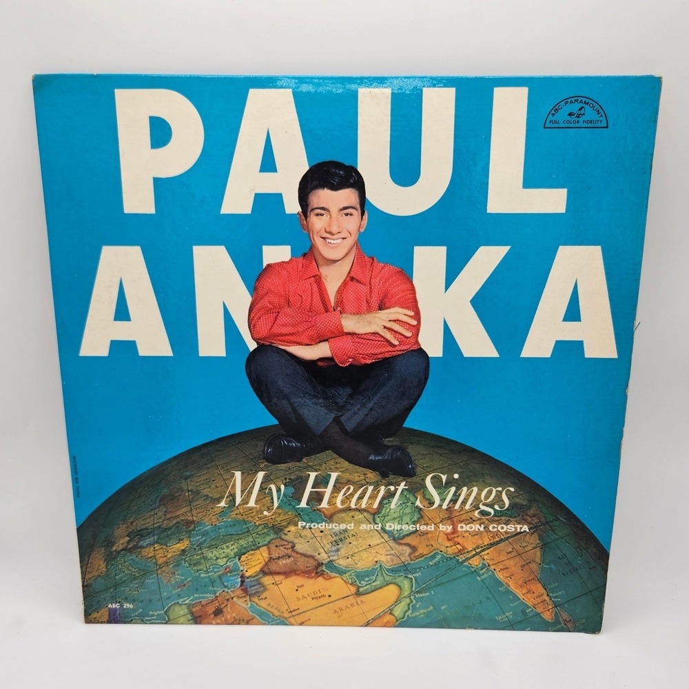 Paul Anka My Heart Sings Vinyl Record LP ABC-Paramount ABC-296 Mono 1959 Pop